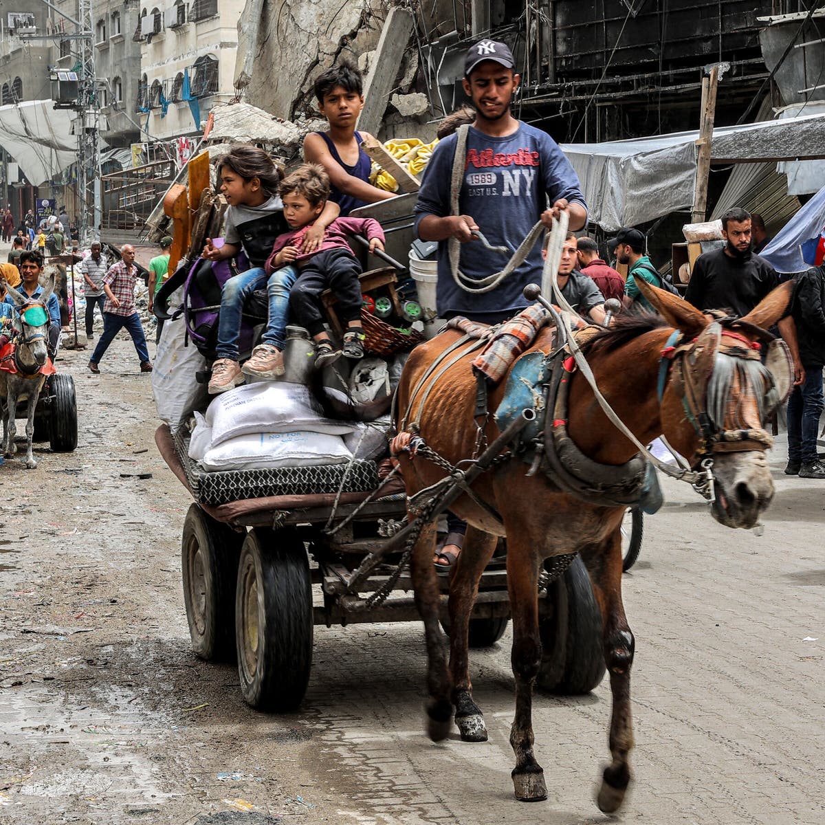 About 450.000 Gazans have been driven out by the apartheid regime’s full-blown assault on Rafah