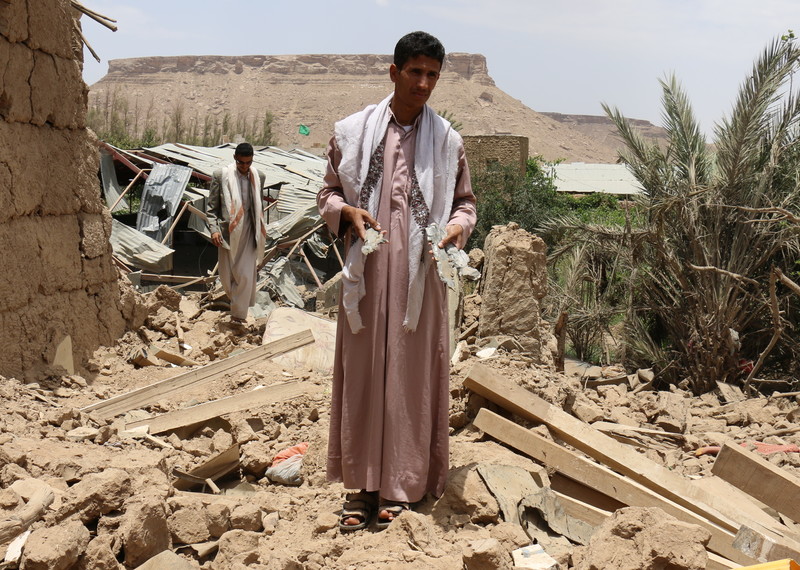 #OnThisDay (2015) The Saudi-led, US-BRITISH-BACKED coalition bombed a home in&nbsp;Sa’ada