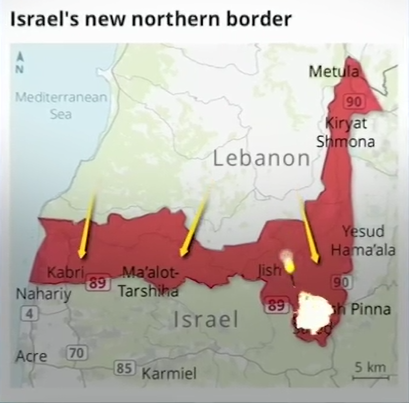 Israel’s new northern border