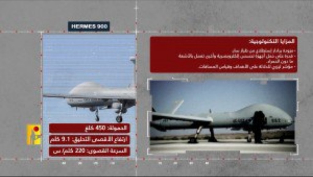 The Islamic Resistance in Lebanon announced the downing of an ‘Israeli’ Hermes 900&nbsp;drone