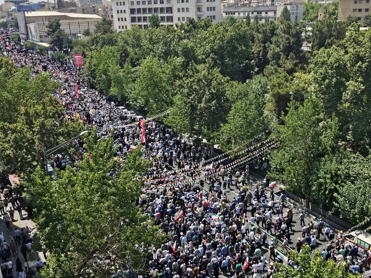 Massive support for Iran across the globe in the face of unprovoked zion*st aggression on the country